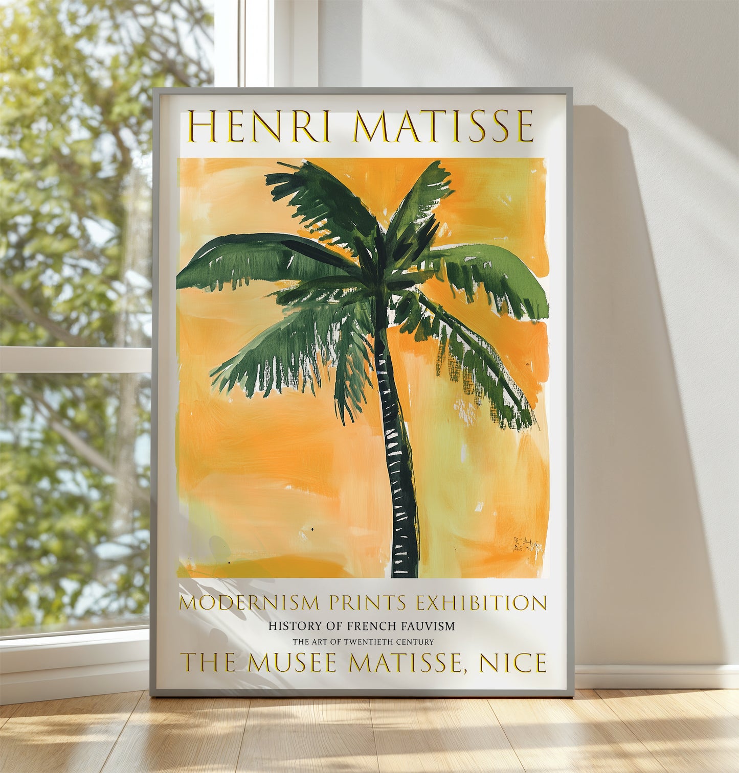 Henri Matisse Print, Henri Matisse Exhibition Poster, Palm tree Wall Art Picture