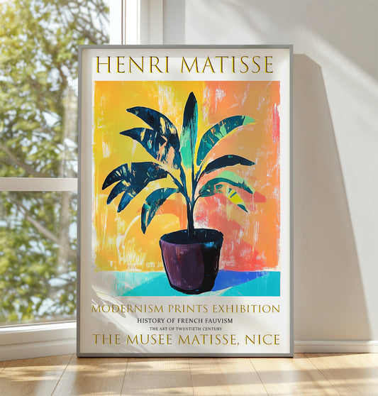 Henri Matisse Print, Henri Matisse Exhibition Poster, Floral Wall Art Picture