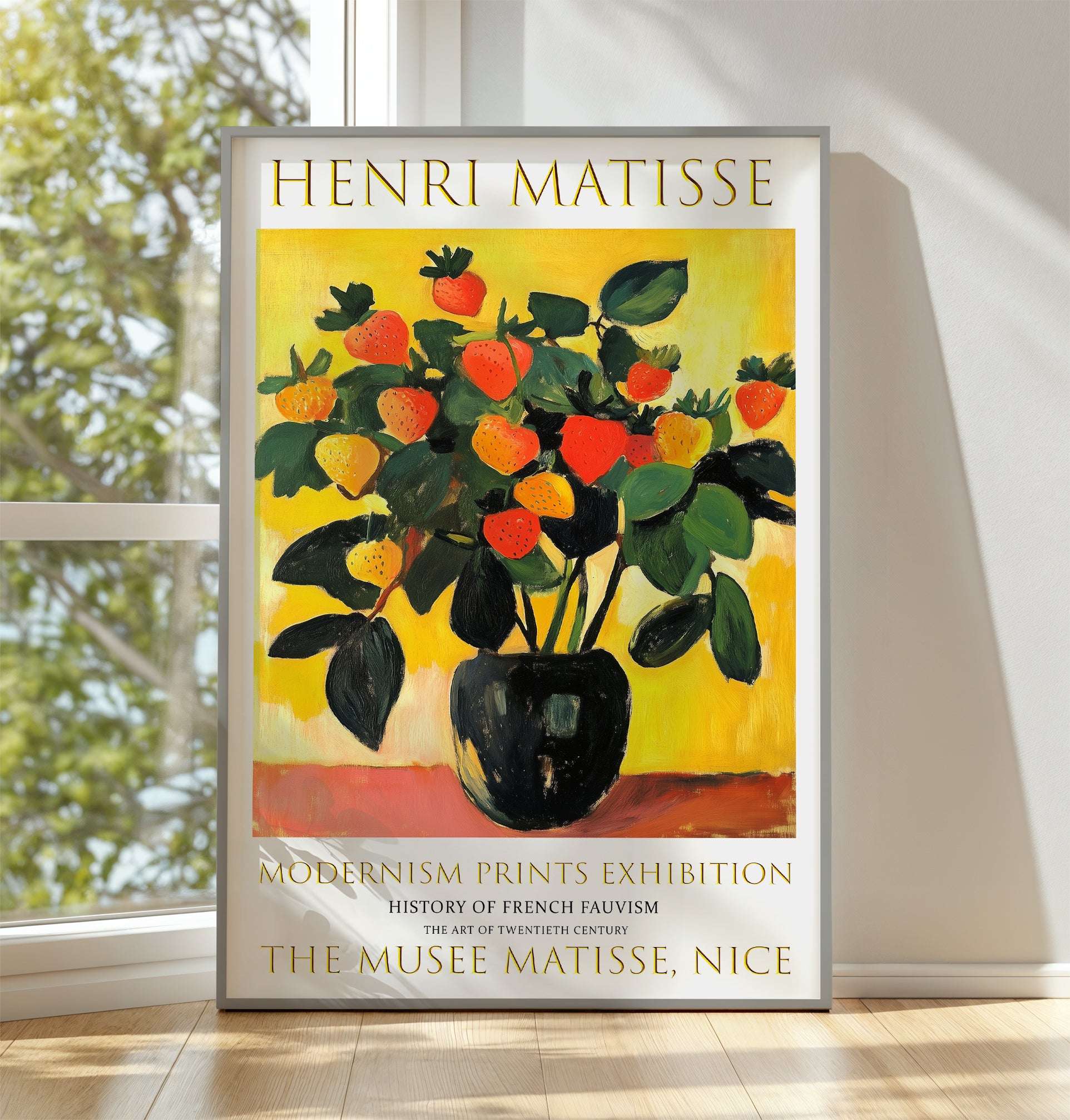 Matisse Print, Henri Matisse Exhibition Poster, Strawberry Bush Wall Art Picture