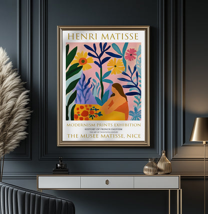 Matisse Print, Henri Matisse Exhibition Poster, Flower Garden Wall Art Picture