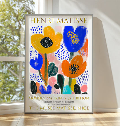 Matisse Print, Henri Matisse Exhibition Poster, Flowers Wall Art Picture