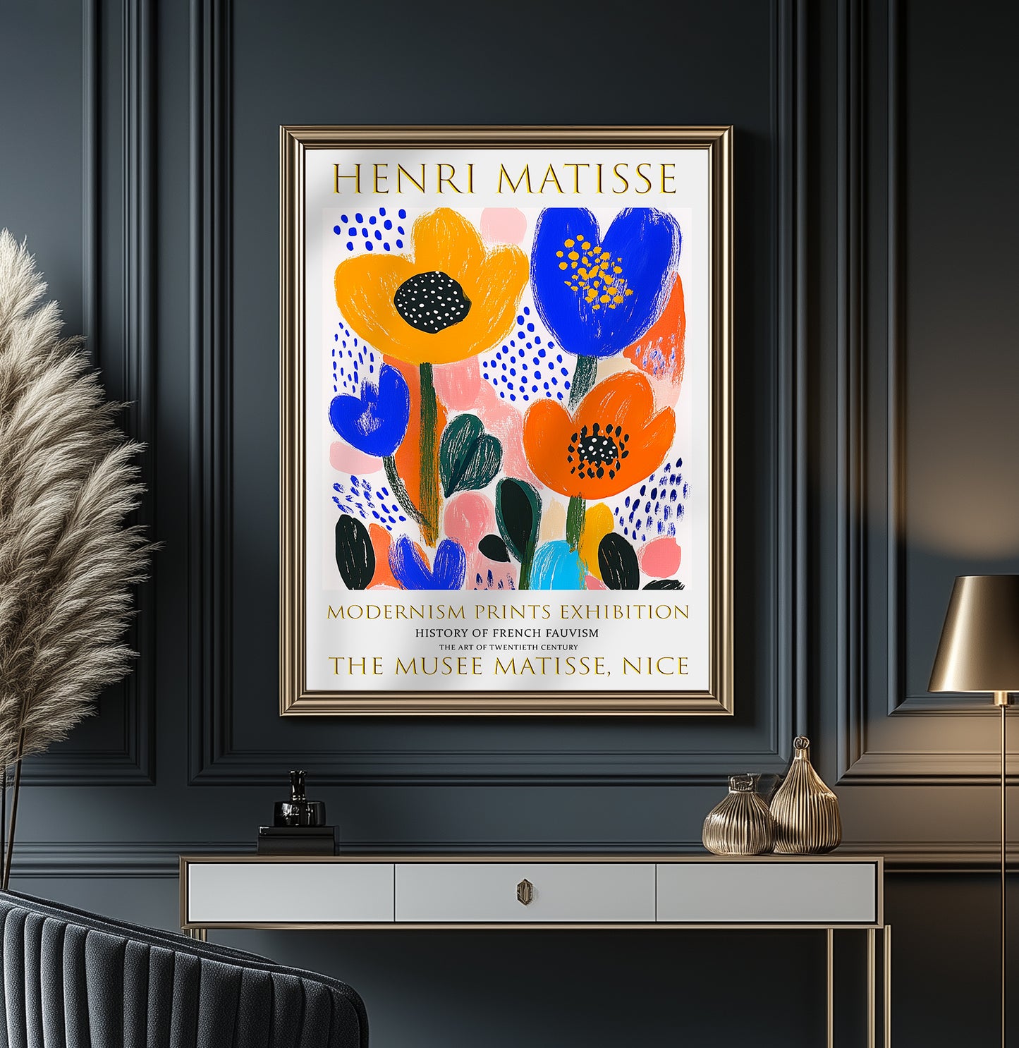 Matisse Print, Henri Matisse Exhibition Poster, Flowers Wall Art Picture