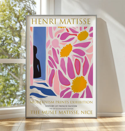 Matisse Print, Henri Matisse Exhibition Poster, Pink Floral Wall Art Picture