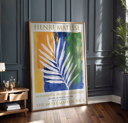 Matisse Print, Henri Matisse Exhibition Poster, Summer Palm Leaf Wall Art Decor