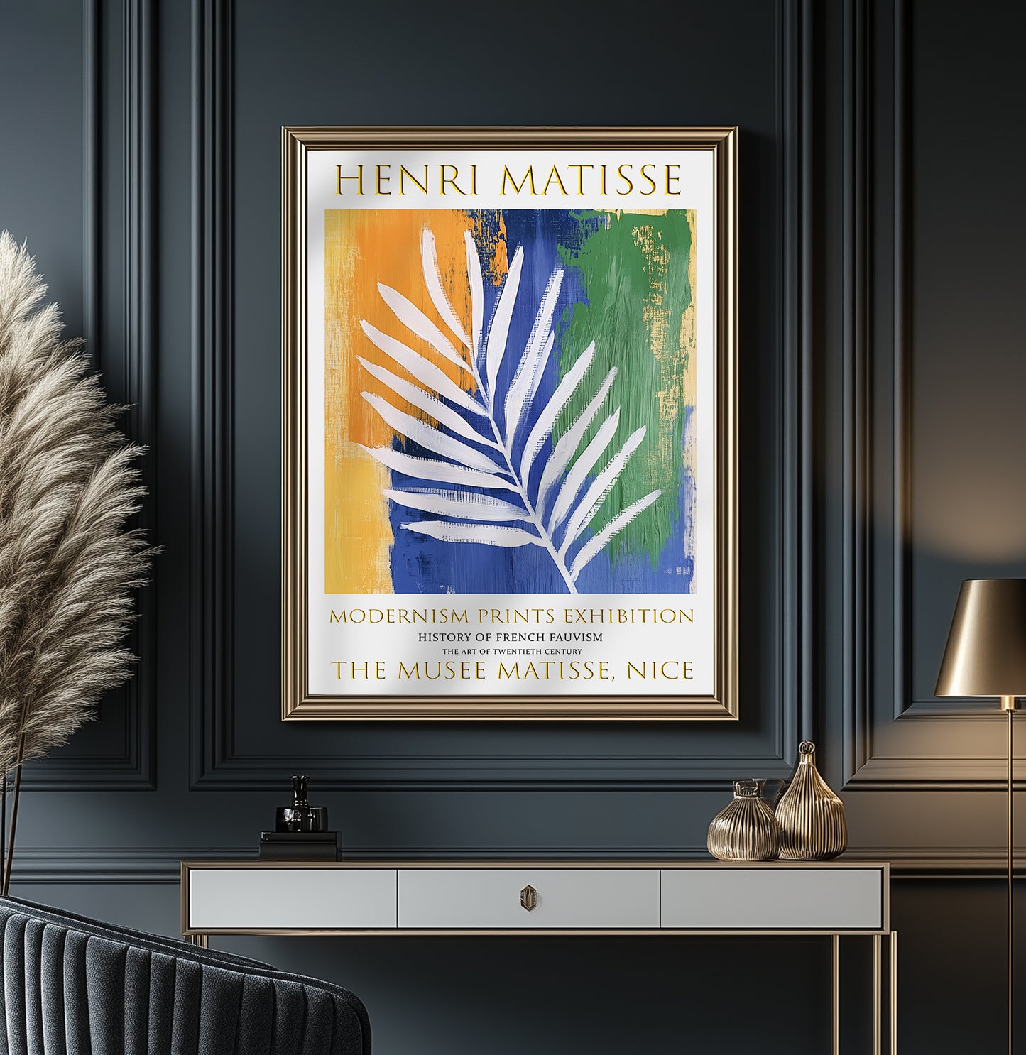 Matisse Print, Henri Matisse Exhibition Poster, Summer Palm Leaf Wall Art Decor