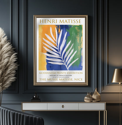 Matisse Print, Henri Matisse Exhibition Poster, Summer Palm Leaf Wall Art Decor