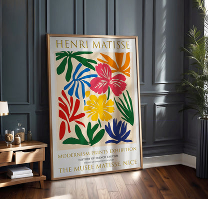 Matisse Print, Henri Matisse Exhibition Poster, Tropical Leaves Wall Art Picture