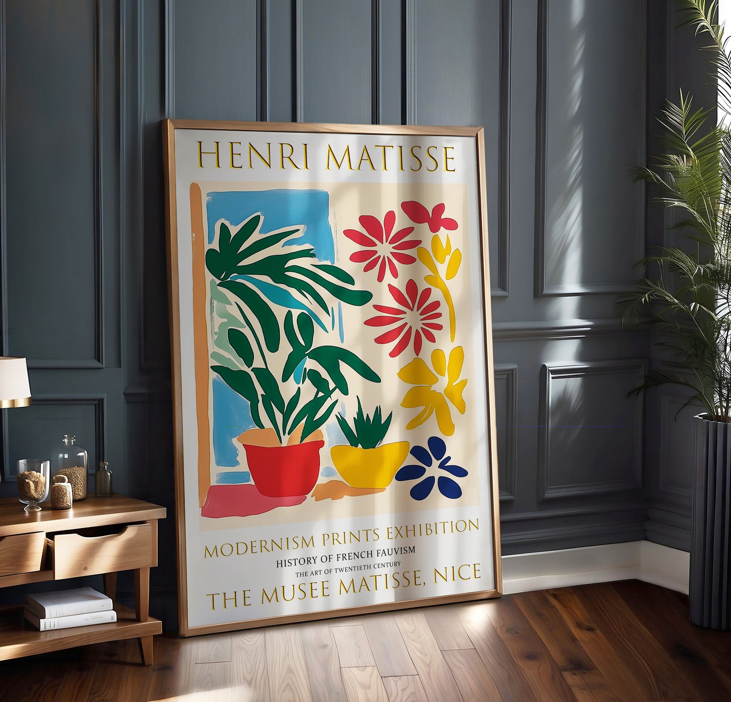 Matisse Print, Henri Matisse Exhibition Poster, Flower Window Wall Art Picture