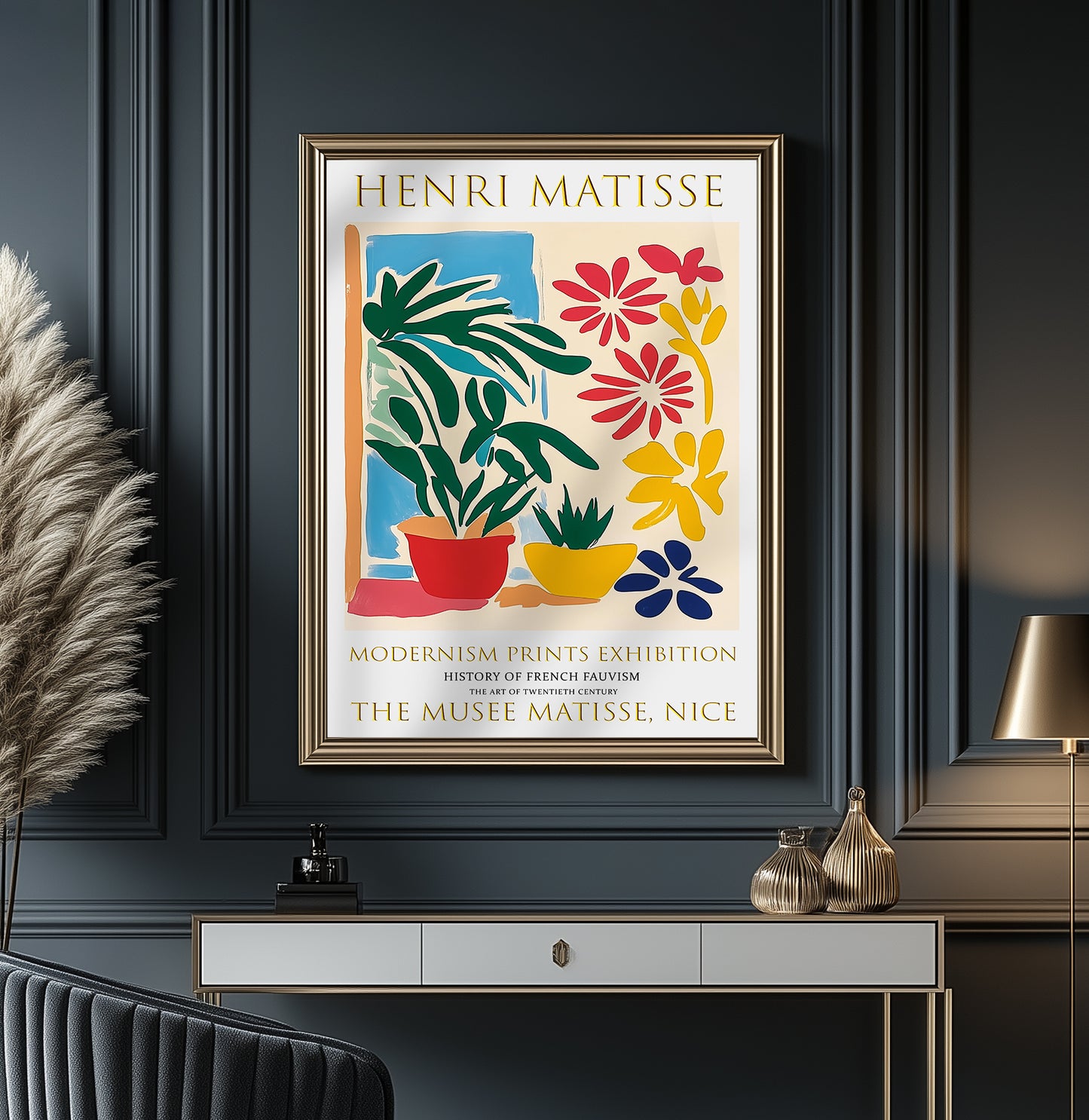 Matisse Print, Henri Matisse Exhibition Poster, Flower Window Wall Art Picture