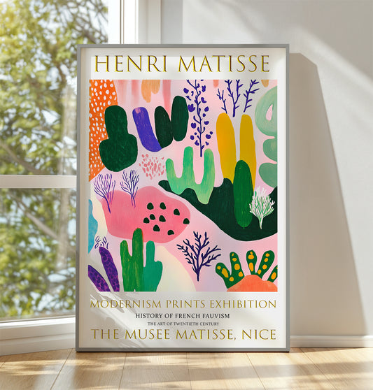 Matisse Print, Henri Matisse Exhibition Poster, Cactus Garden Wall Art Picture
