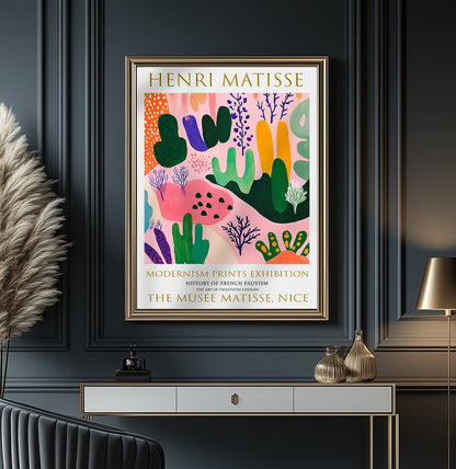 Matisse Print, Henri Matisse Exhibition Poster, Cactus Garden Wall Art Picture