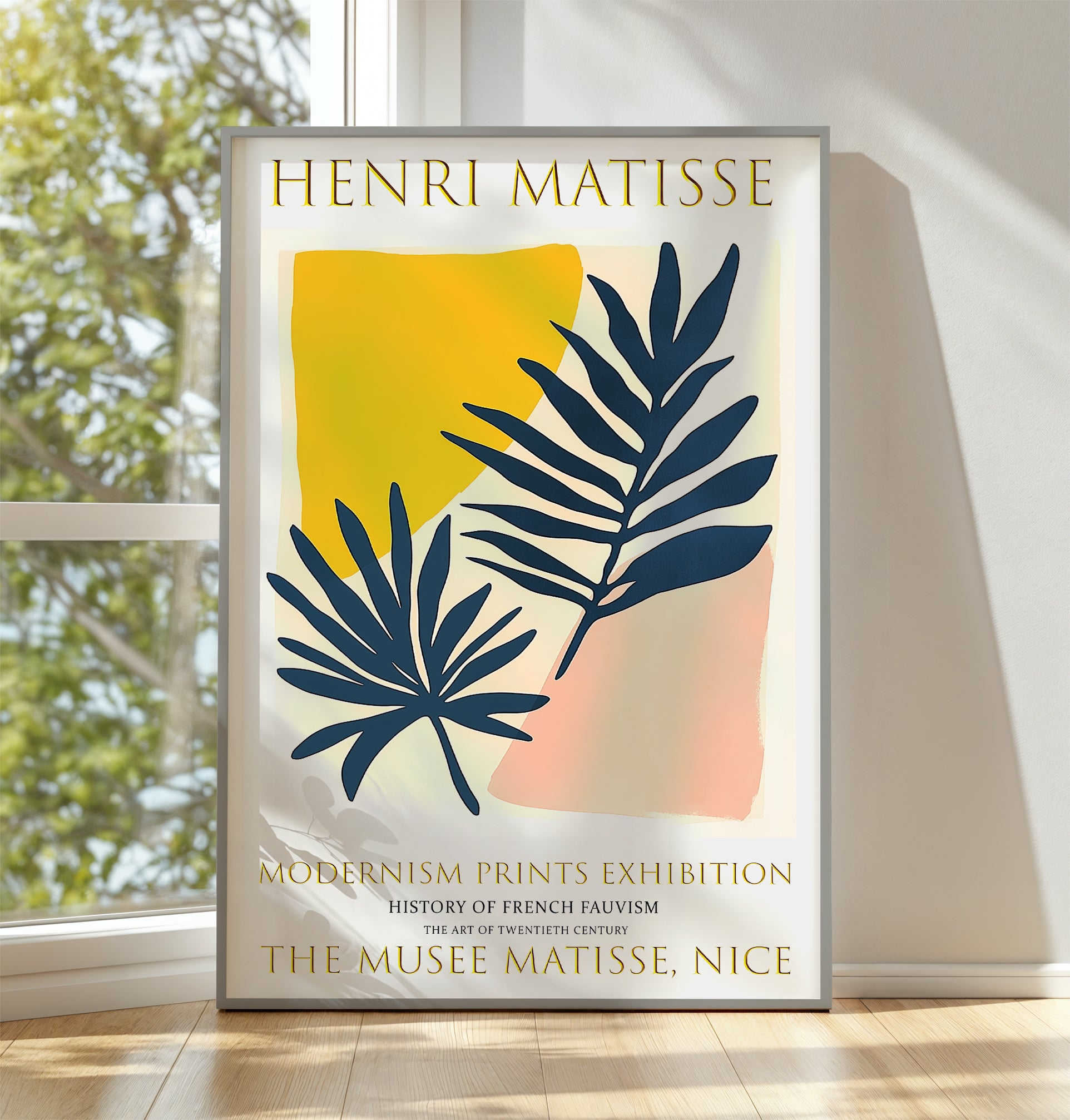 Matisse Print, Henri Matisse Exhibition Poster, Palm Leaves Wall Art Painting