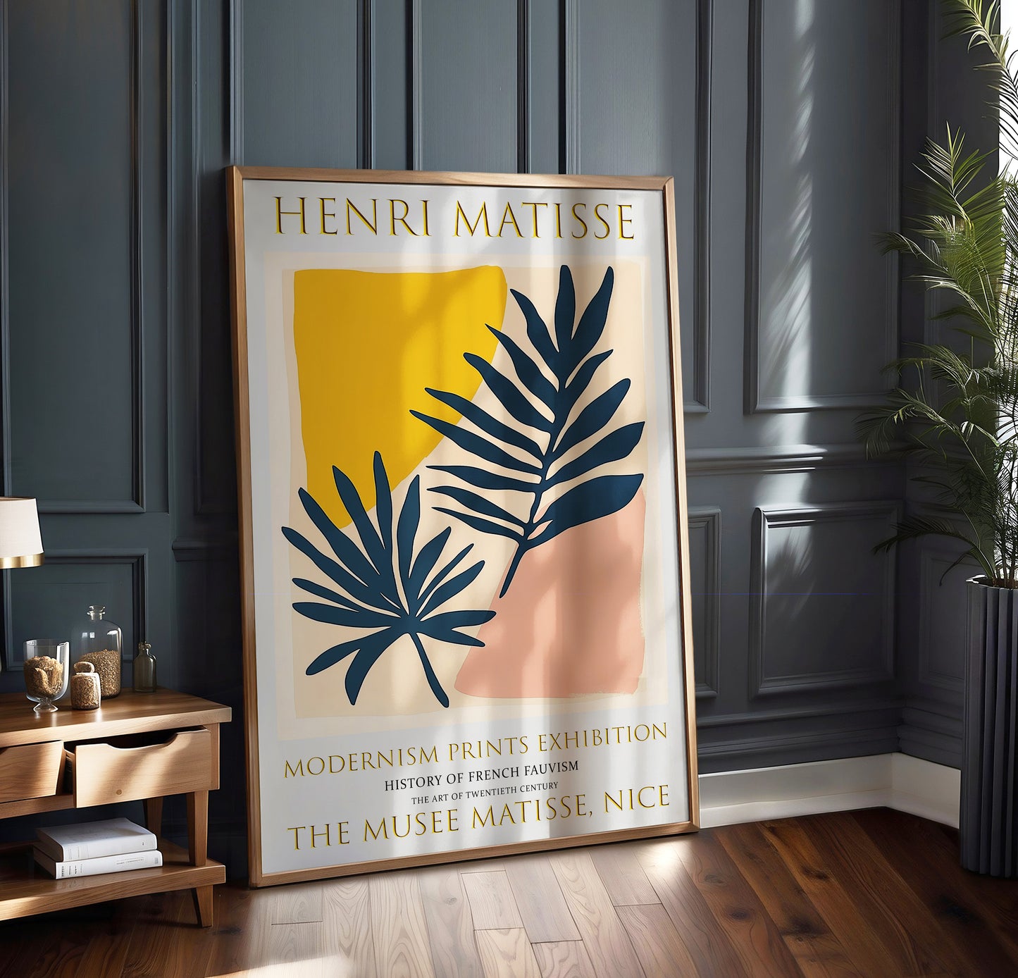 Matisse Print, Henri Matisse Exhibition Poster, Palm Leaves Wall Art Painting