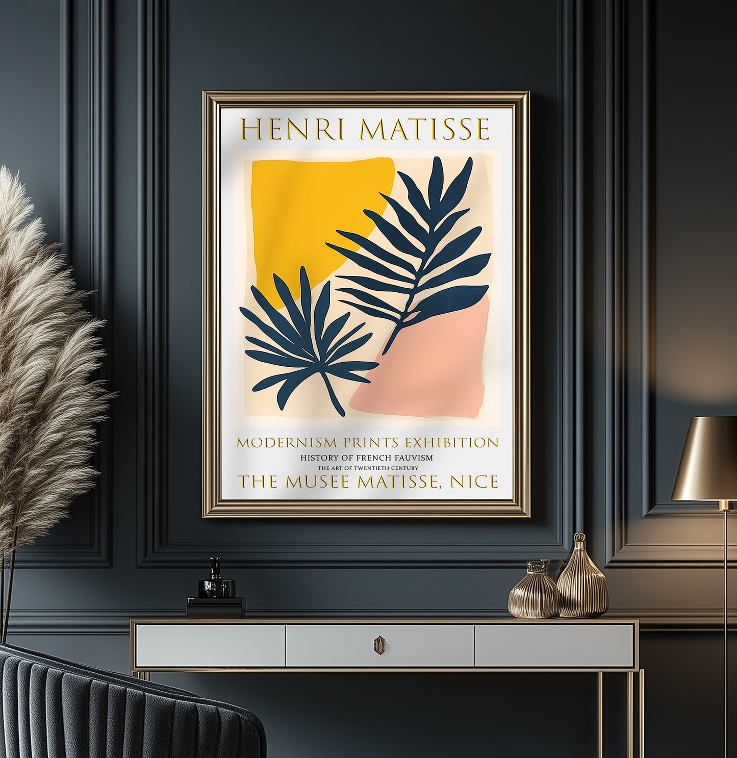 Matisse Print, Henri Matisse Exhibition Poster, Palm Leaves Wall Art Painting