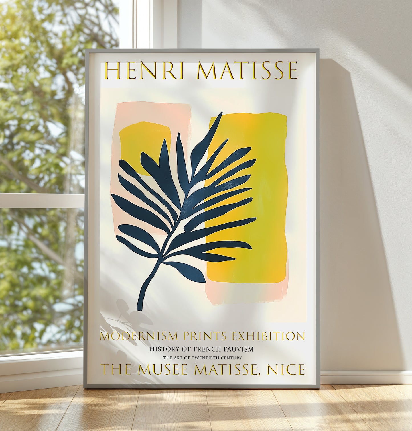 Matisse Print, Henri Matisse Exhibition Poster, Palm Leaf Wall Art Painting