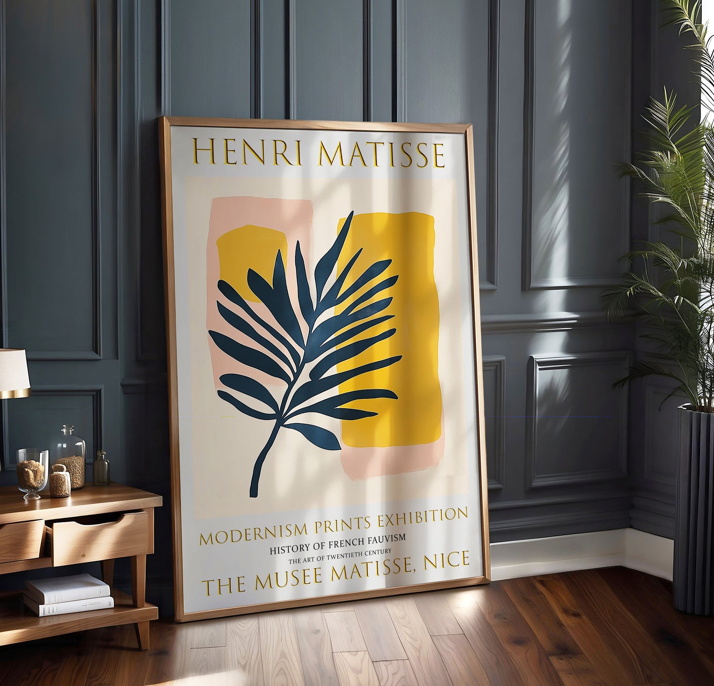 Matisse Print, Henri Matisse Exhibition Poster, Palm Leaf Wall Art Painting