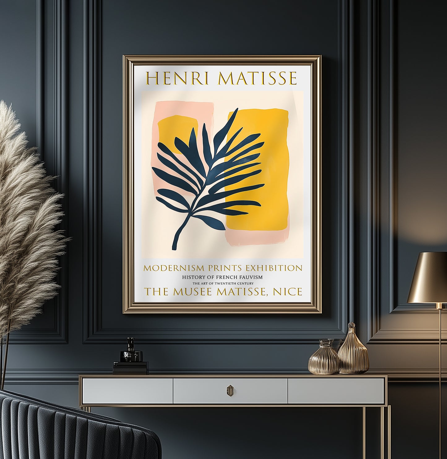 Matisse Print, Henri Matisse Exhibition Poster, Palm Leaf Wall Art Painting