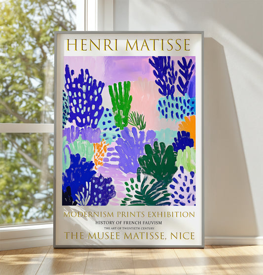 Matisse Wall Art, Henri Matisse Exhibition Poster, Flower Garden Painting Print