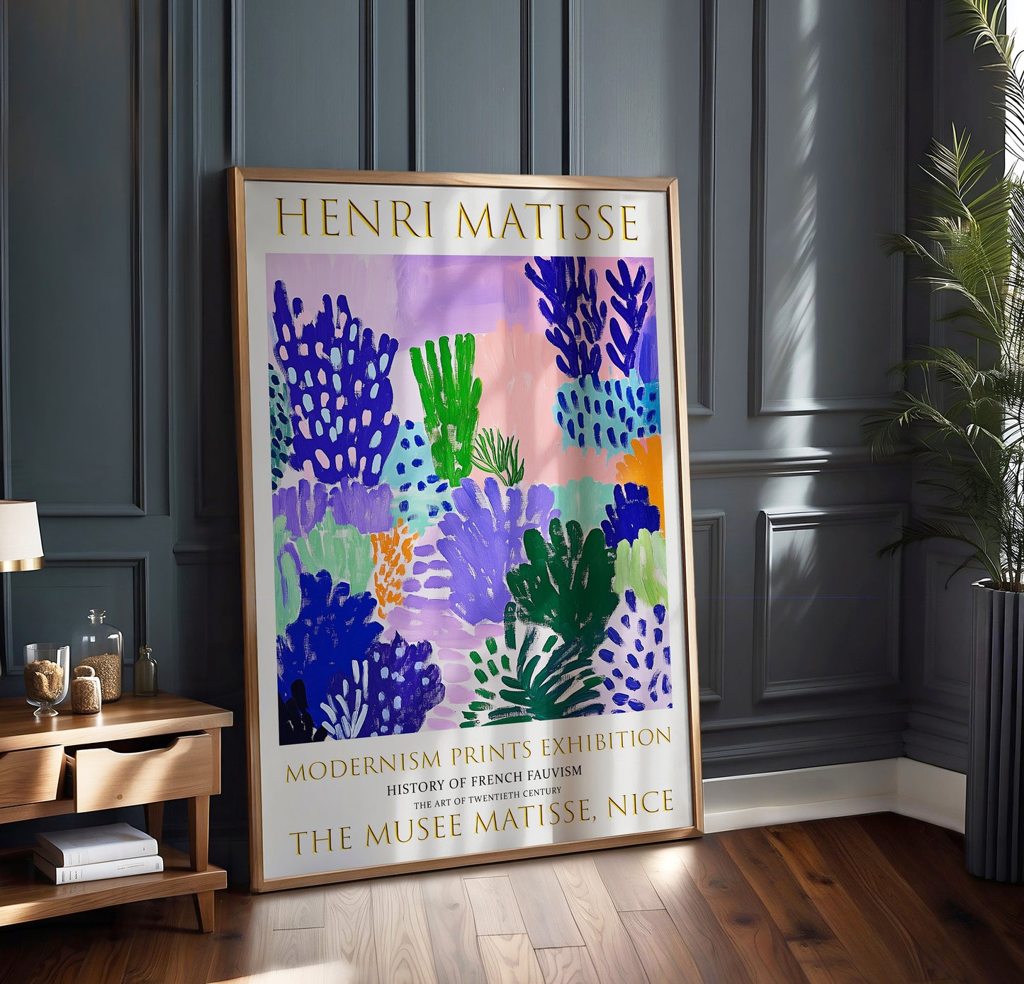 Matisse Wall Art, Henri Matisse Exhibition Poster, Flower Garden Painting Print