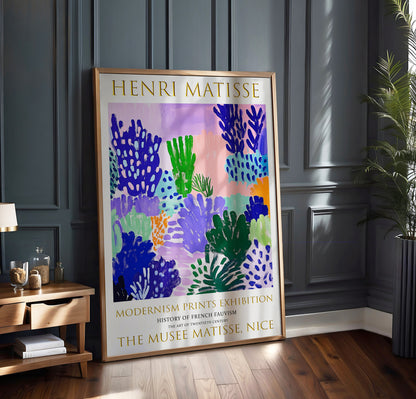Matisse Wall Art, Henri Matisse Exhibition Poster, Flower Garden Painting Print
