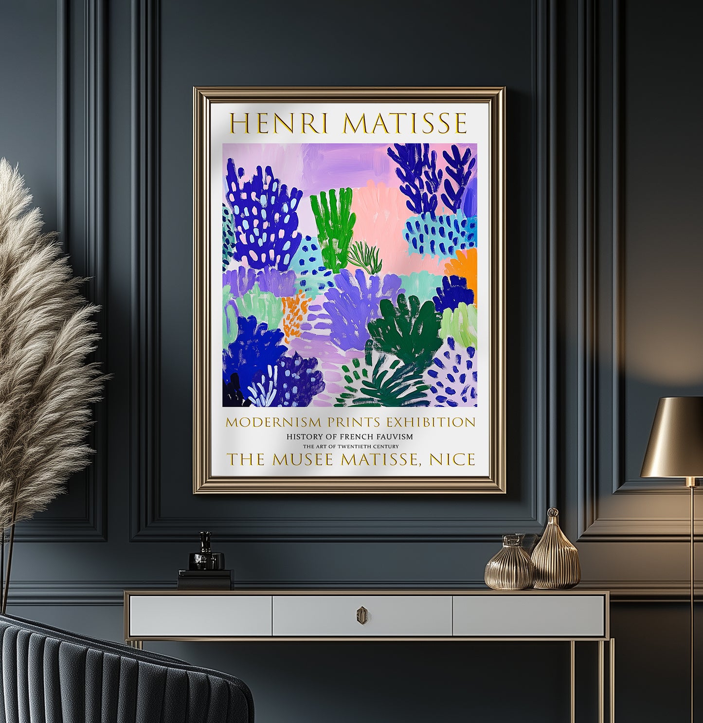 Matisse Wall Art, Henri Matisse Exhibition Poster, Flower Garden Painting Print