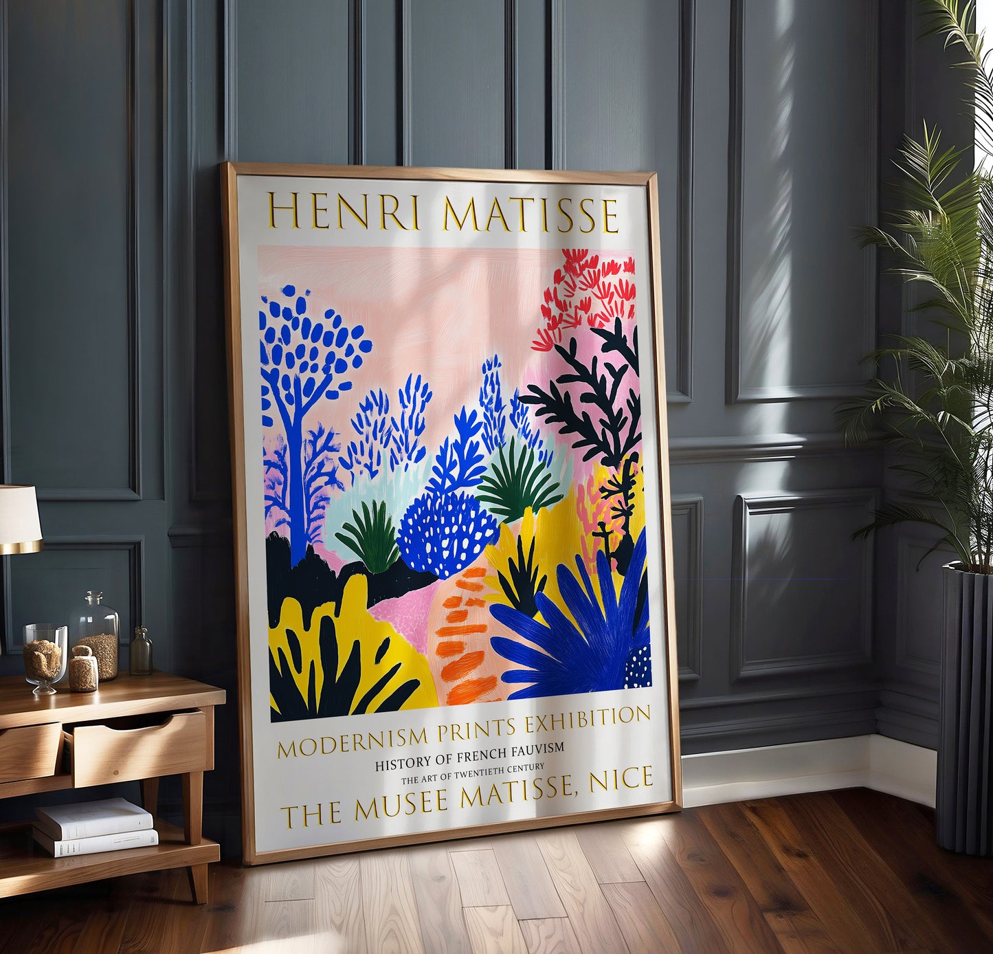 Matisse Wall Art, Henri Matisse Exhibition Poster, Tropical Flower Garden Print