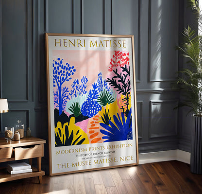 Matisse Wall Art, Henri Matisse Exhibition Poster, Tropical Flower Garden Print