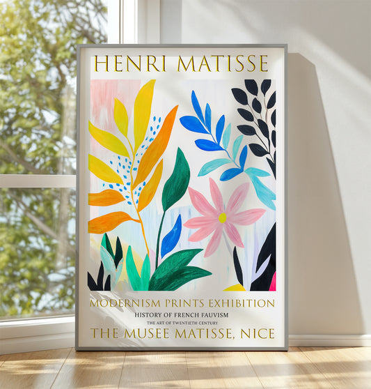 Matisse Wall Art, Henri Matisse Exhibition Poster, Summer Flowers Print Picture