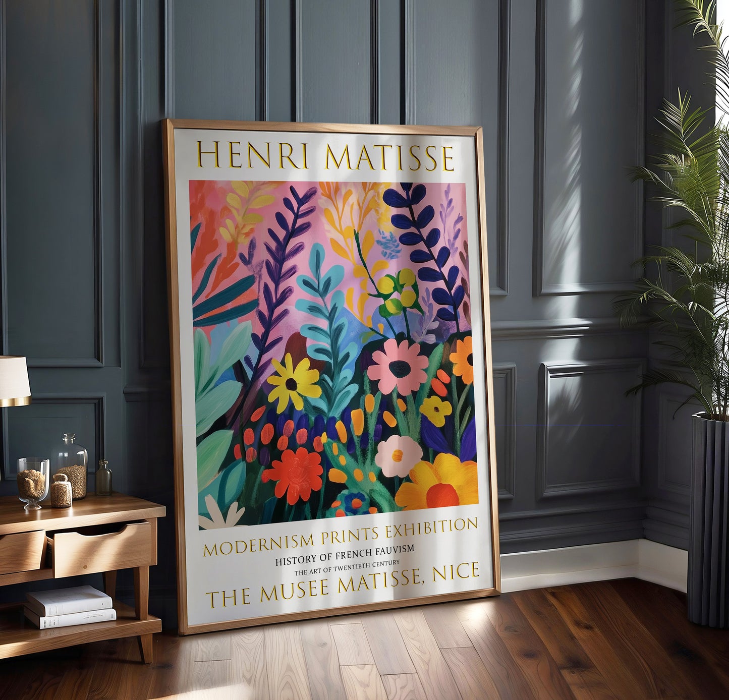 Matisse Print, Henri Matisse Exhibition Poster, Flower Garden Wall Art Decor