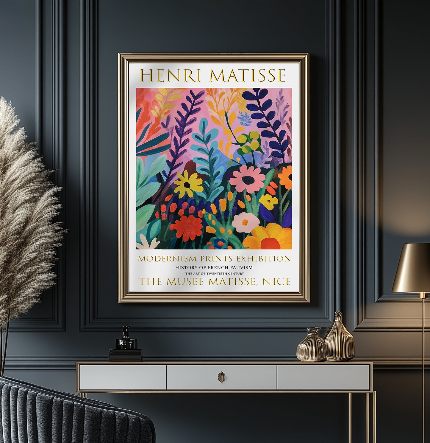Matisse Print, Henri Matisse Exhibition Poster, Flower Garden Wall Art Decor