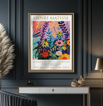 Matisse Print, Henri Matisse Exhibition Poster, Flower Garden Wall Art Decor