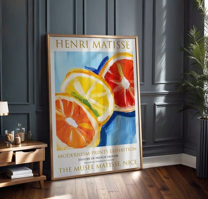 Matisse Print, Henri Matisse Exhibition Poster, Summer Fruit Wall Art Picture