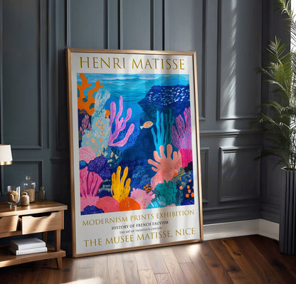 Matisse Print, Henri Matisse Exhibition Poster, Fish Wall Art Picture