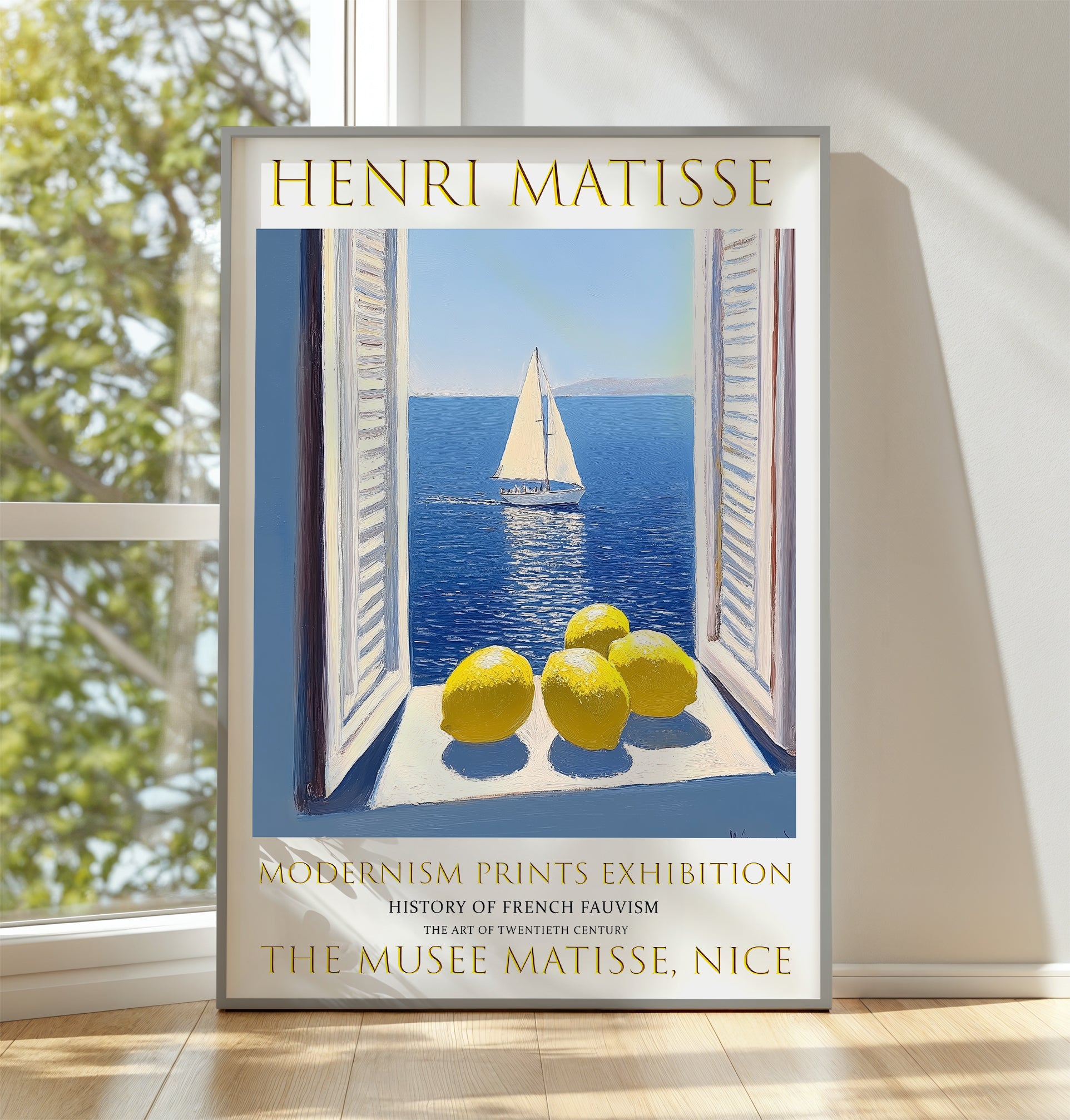 Open Window Matisse Print, Henri Matisse Poster, Ocean View Wall Art Picture