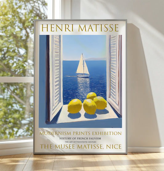 Open Window Matisse Print, Henri Matisse Poster, Ocean View Wall Art Picture