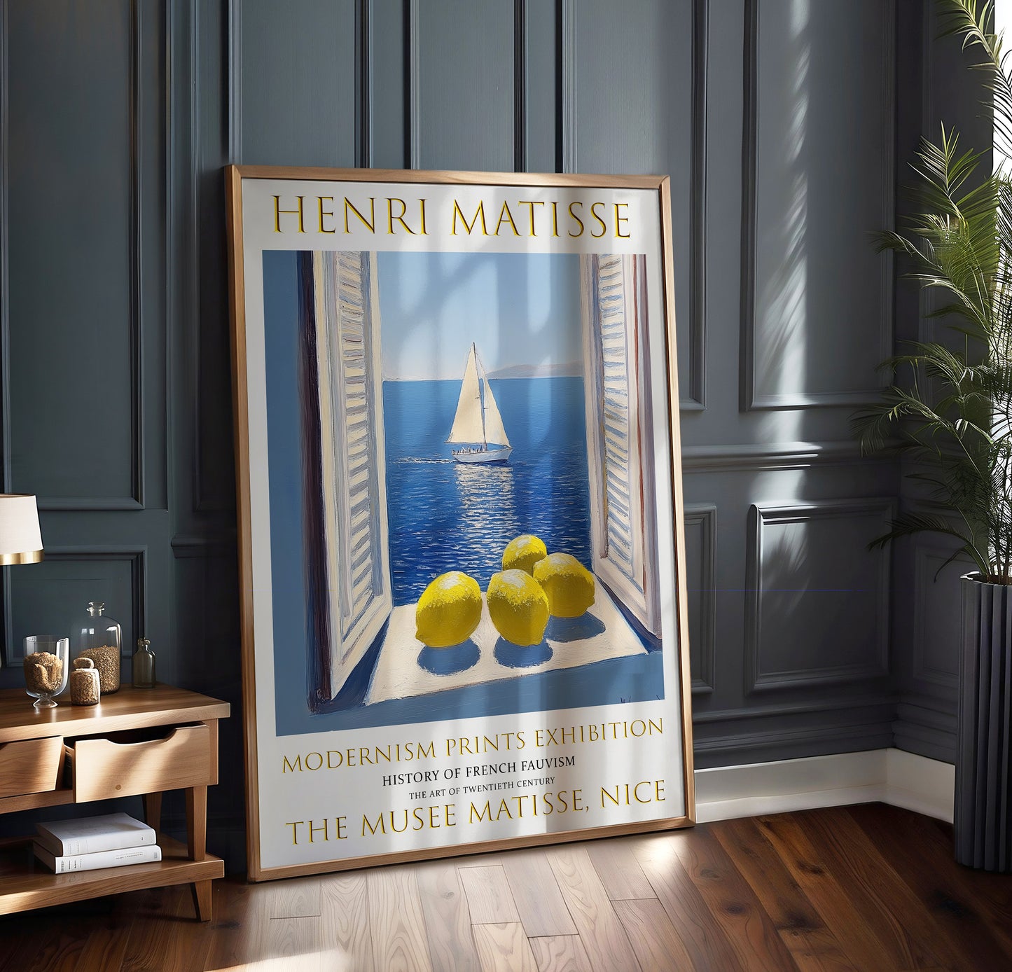 Open Window Matisse Print, Henri Matisse Poster, Ocean View Wall Art Picture