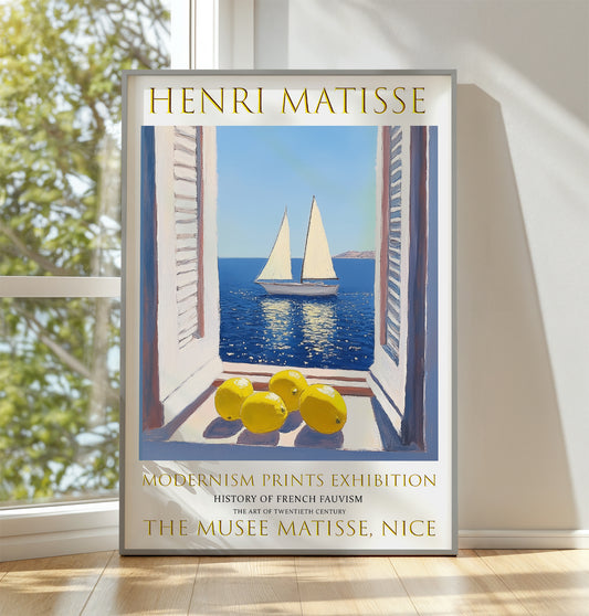 Matisse Print, Henri Matisse Poster, Open Window Exhibition Wall Art Picture