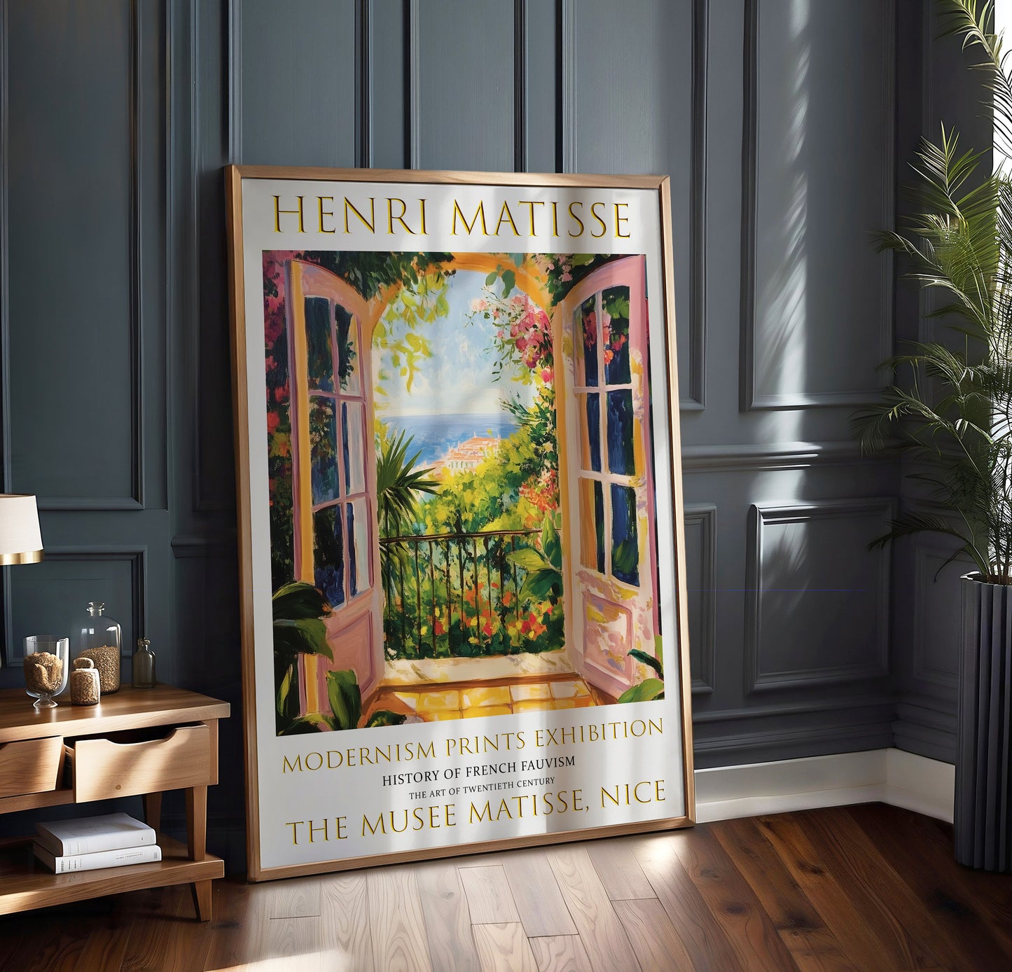 Open Window Henri Matisse Print, Modern Exhibition Prints, Matisse Poster, Colourful Fauvism Art, Mediterranean Sea, Coastal View, Tropical