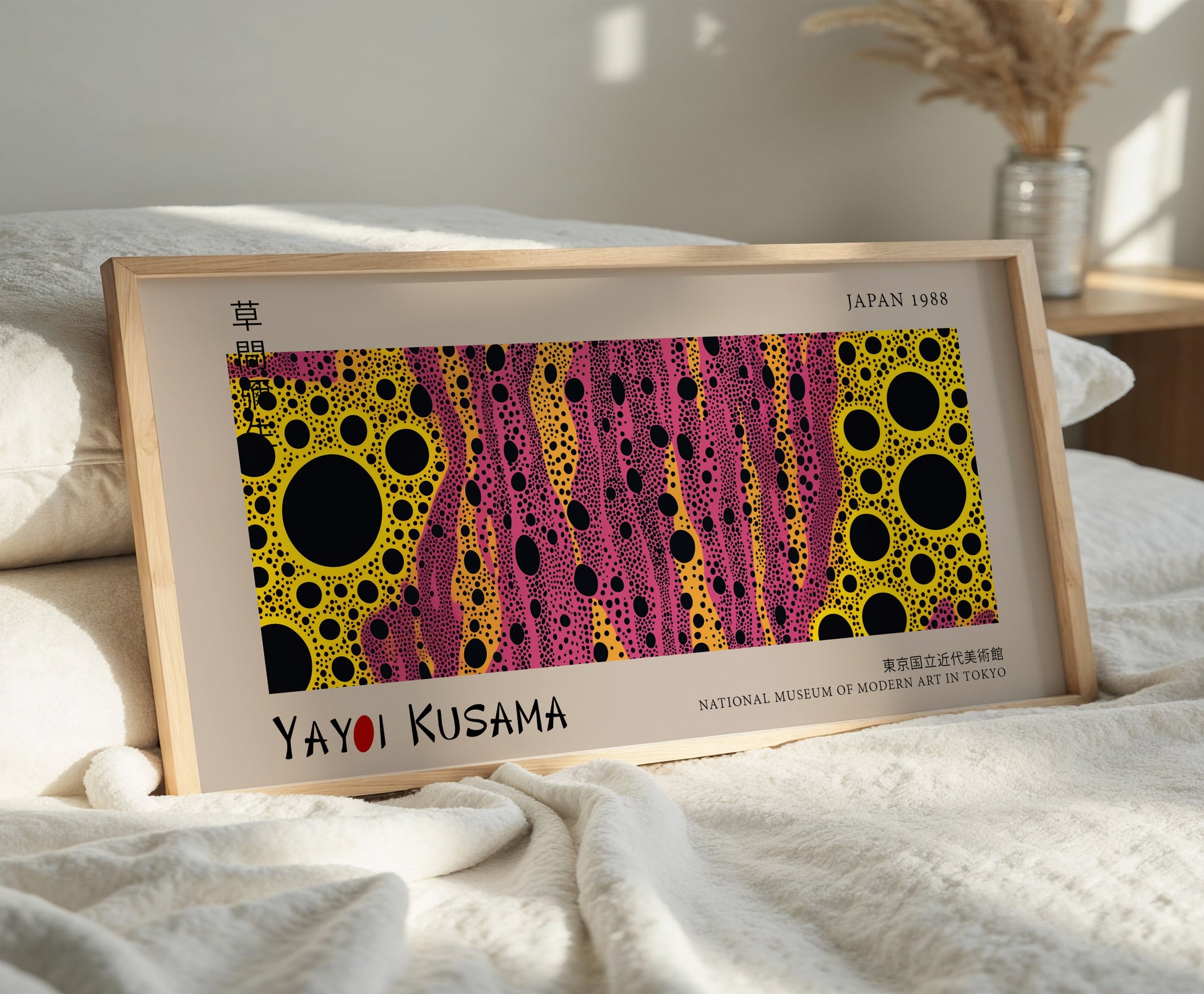 Polka Dot Abstract Print - Yayoi Kusama Japanese Art Print, Modern Pop Art Poster, Vibrant Polka Dot Pattern, Japan Art