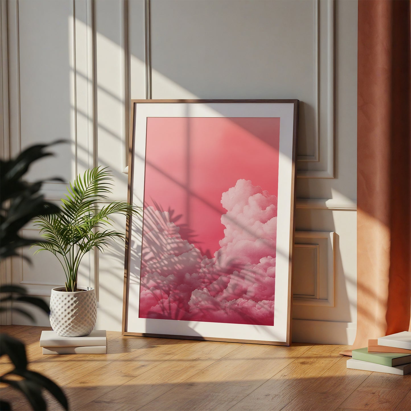 Cloud Print · Pink Wall Art · Abstract Poster Print · Minimalist Wall Art ·  · Maximalist Decor · Sky Wall Art · Fluffy Cloud Poster