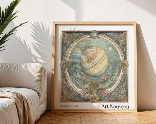 Jupiter Art Nouveau Print – Vintage French Wall Art - Classic Art Decor - Gallery Wall Poster