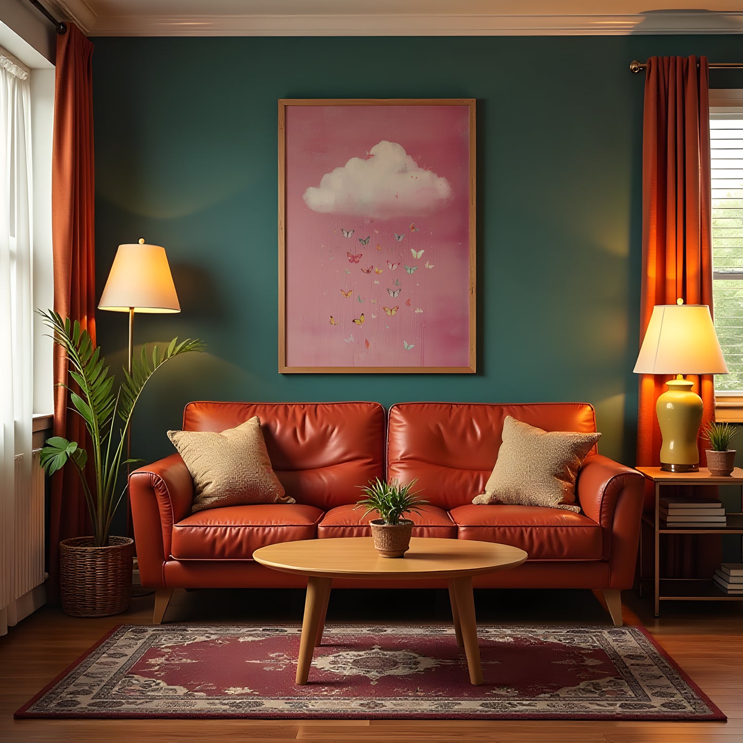 Soft Pink Cloud Print · Butterfly Wall Art · Abstract Poster Print · Minimalist Wall Art · Maximalist Decor · Sky Wall Art · Butterfly Cloud Poster