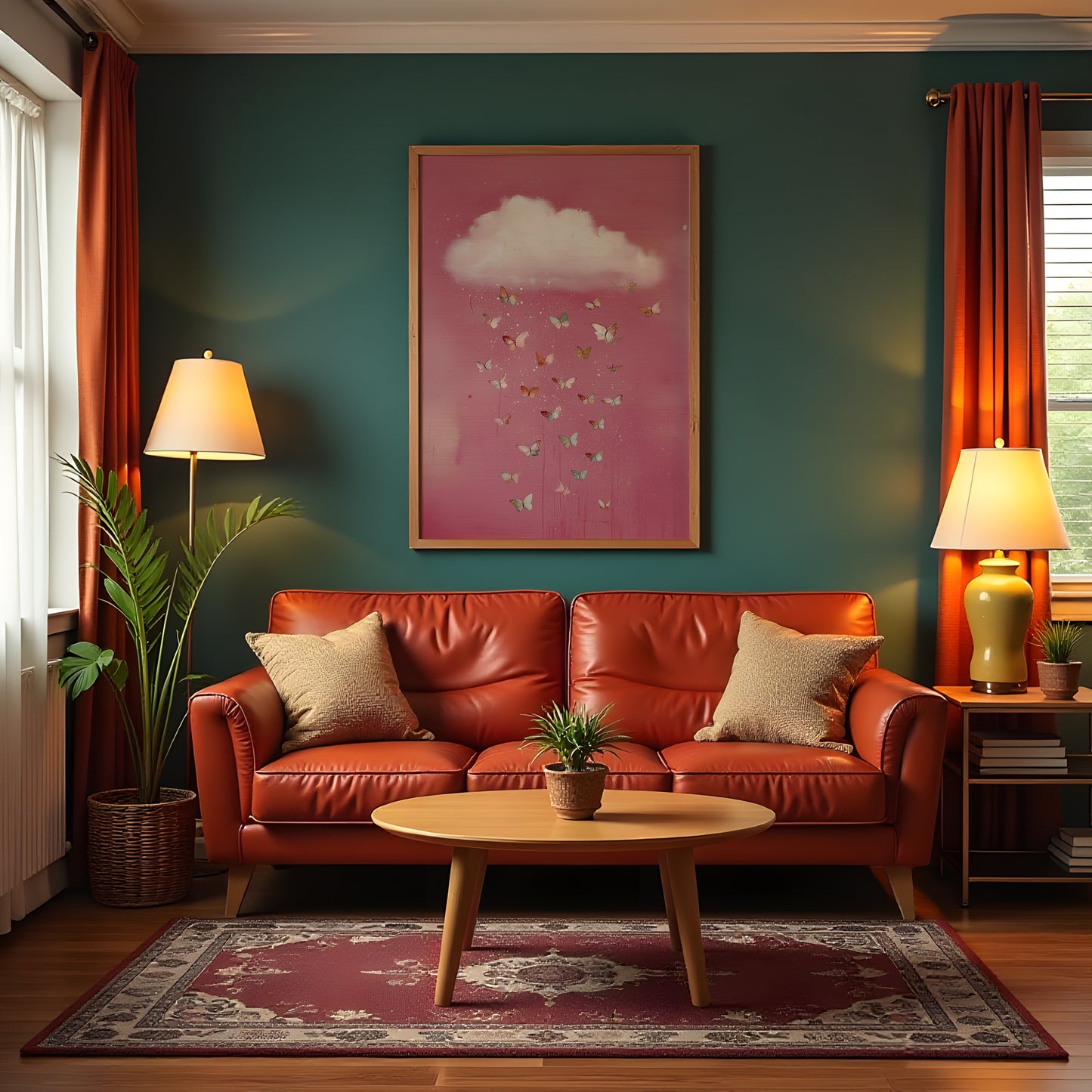 Soft Pink Cloud Print · Butterfly Wall Art · Abstract Poster Print · Minimalist Wall Art · Maximalist Decor · Sky Wall Art · Butterfly Cloud Poster