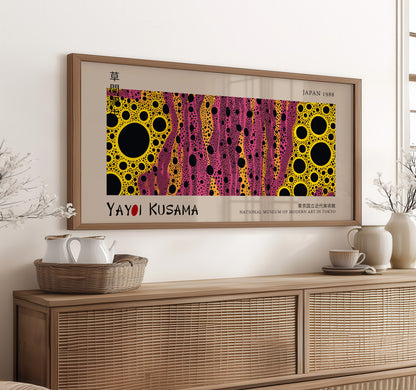 Polka Dot Abstract Print - Yayoi Kusama Japanese Art Print, Modern Pop Art Poster, Vibrant Polka Dot Pattern, Japan Art