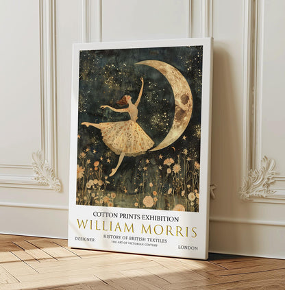 William Morris Canvas, William Morris Exhibition Print on Canvas, William Morris Print, Floral Canvas, Textiles Wall Art, Ballerina Canvas