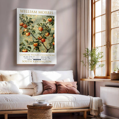 William Morris Canvas, William Morris Exhibition Poster, William Morris Print, Textiles Canvas, Floral Wall Art, Apple Tree Canvas Wall Art