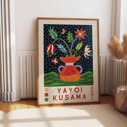 Yayoi Kusama Poster, Japanese Wall Art, Yayoi Kusama Print, Exhibition Poster, Asian Art. Pop Art Wall Décor, Gift Idea, A2/A3/A4/A5