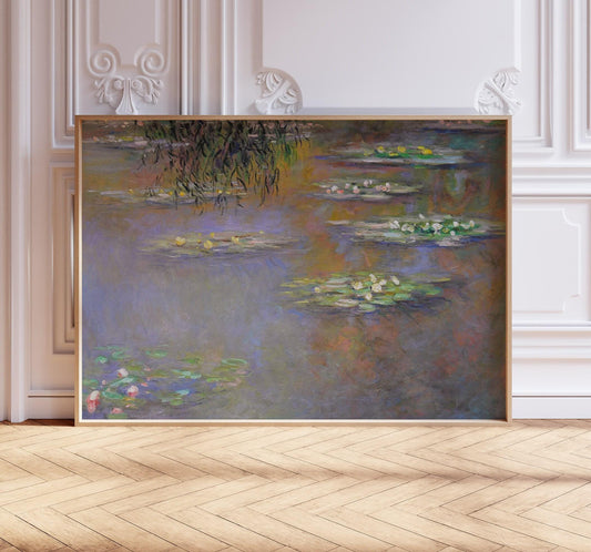 Claude Monet Art Print, Water Lilies Wall Art, Claude Monet Poster, Vintage Home Décor, Famous Art. Floral Poster, Gift Idea, A2/A3/A4/A5