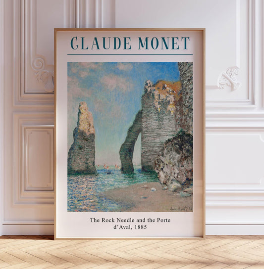 Claude Monet Poster, The Cliffs at Etretat Monet Print, Vintage French Home Décor, Floral Print, Floral Wall Décor, A2/A3/A4/A5