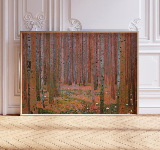 Gustav Klimt Wall Art, Tannenwald II Pine Forest, Gustav Klimt Print, Vintage Home Décor, Tall Trees Art. Wall Décor, Gift Idea, A2/A3/A4/A5